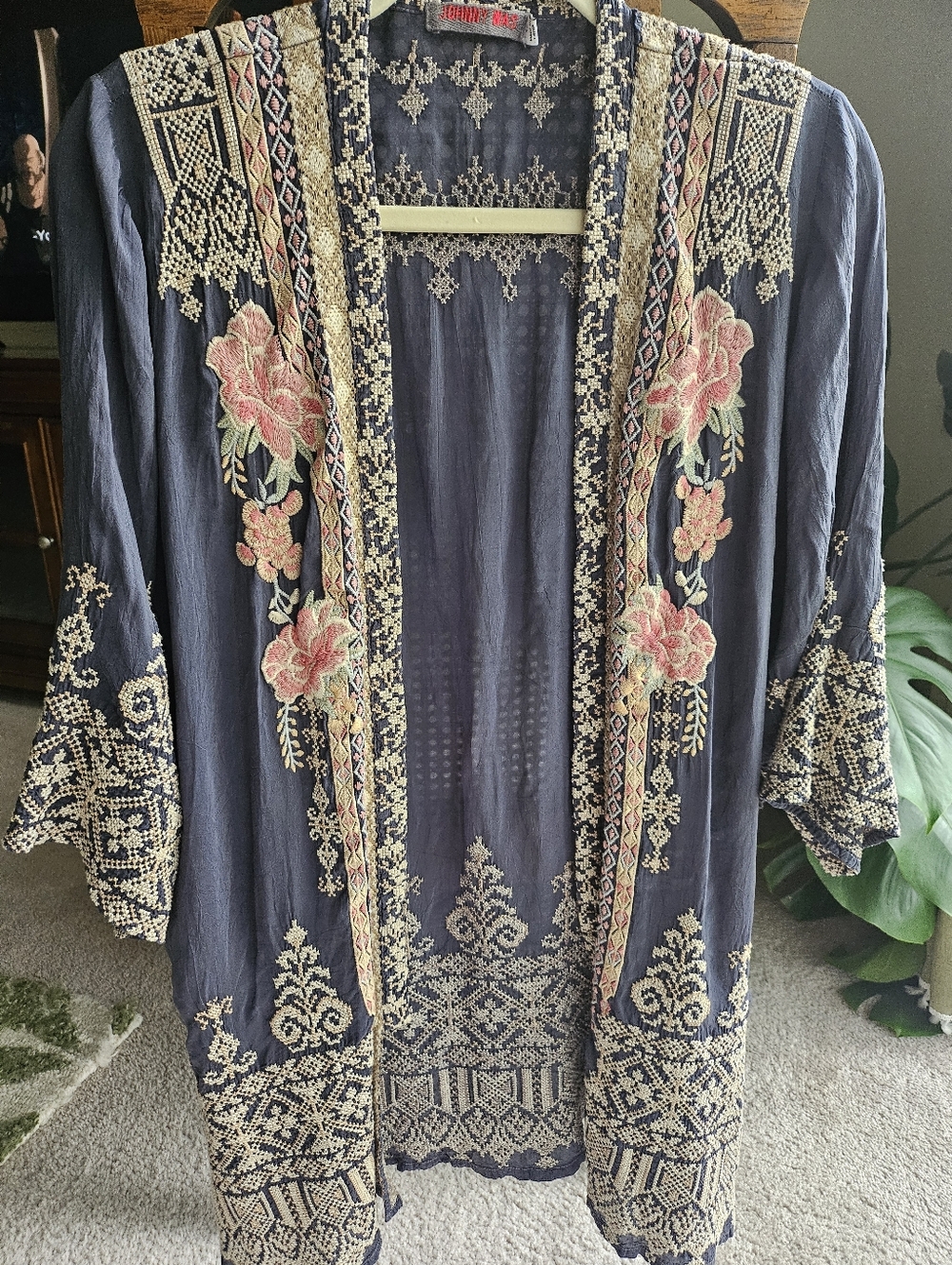 Johnny Was Helena Graphite Kimono